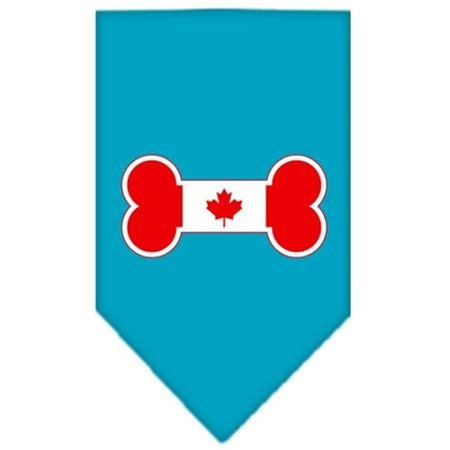 UNCONDITIONAL LOVE Bone Flag Canadian  Screen Print Bandana Turquoise Small UN812507